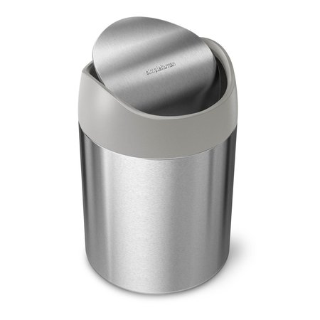 Simplehuman 15 L Mini Can, Brushed, Stainless Steel CW2084